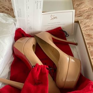 Christian Louboutin Bianca 120 Patent Calf Nude